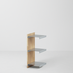 幅30cm × 高さ80cmモジュールの拡張ユニット｜無塗装｜ONCEモジュラーシェルフ対応