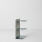 幅30cm × 高さ80cmモジュールの拡張ユニット｜モスグレー（落ち着いたグレー）｜ONCEモジュラーシェルフ対応