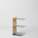 幅45cm × 高さ80cmモジュールの拡張ユニット｜無塗装｜ONCEモジュラーシェルフ対応