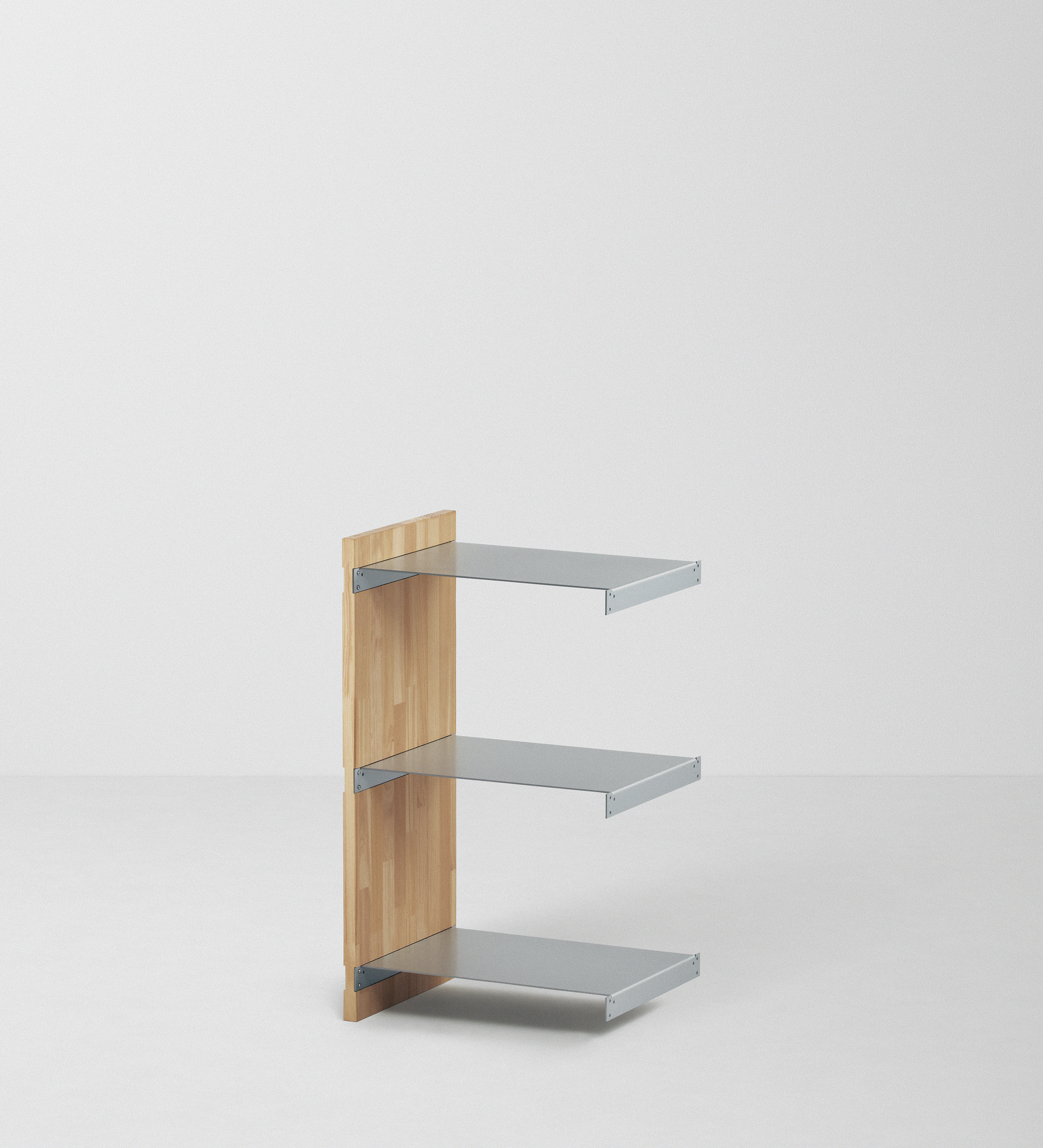 幅45cm × 高さ80cmモジュールの拡張ユニット｜無塗装｜ONCEモジュラーシェルフ対応