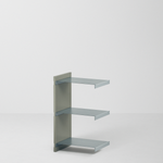 幅45cm × 高さ80cmモジュールの拡張ユニット｜モスグレー（落ち着いたグレー）｜ONCEモジュラーシェルフ対応