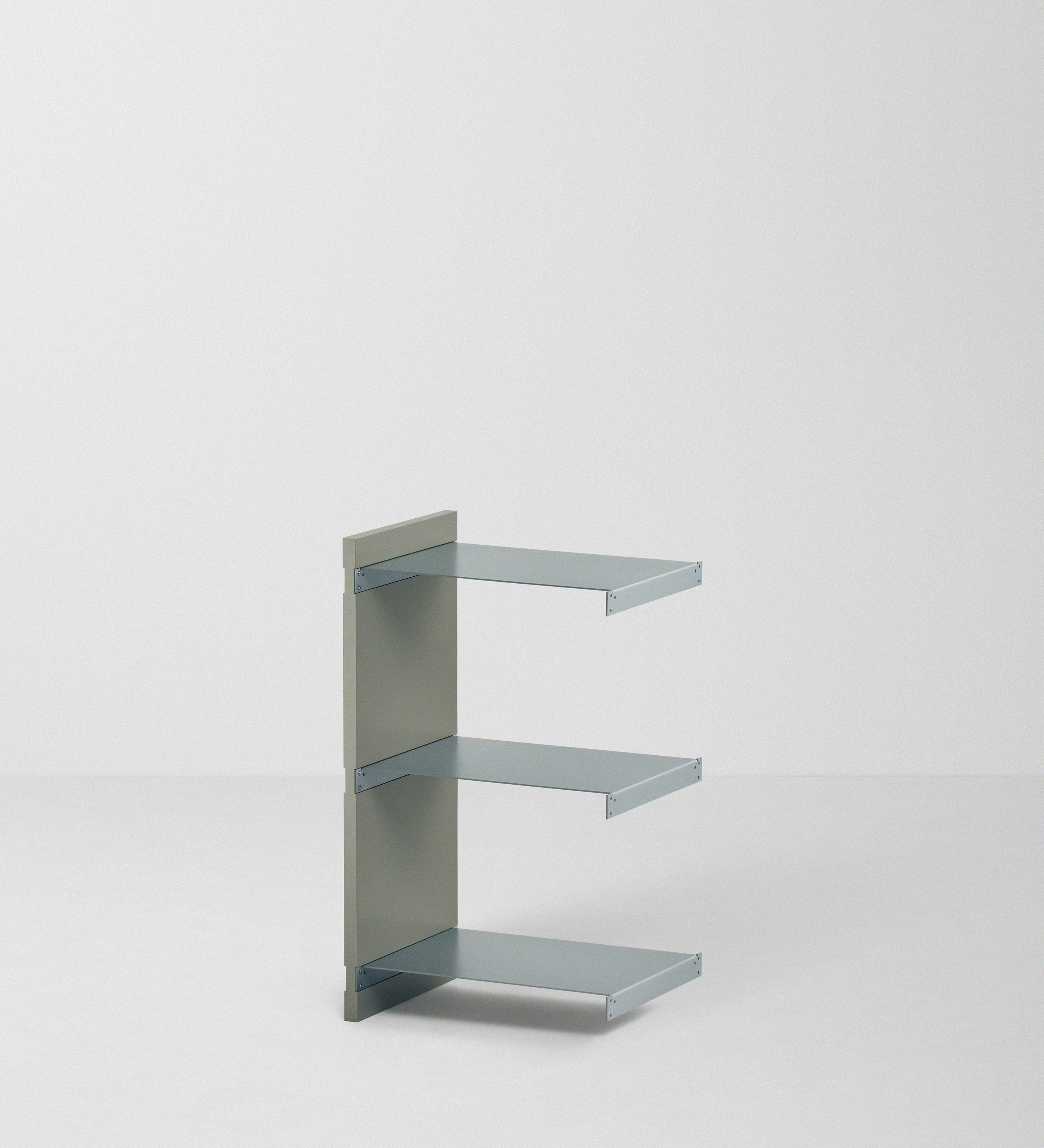 幅45cm × 高さ80cmモジュールの拡張ユニット｜モスグレー（落ち着いたグレー）｜ONCEモジュラーシェルフ対応