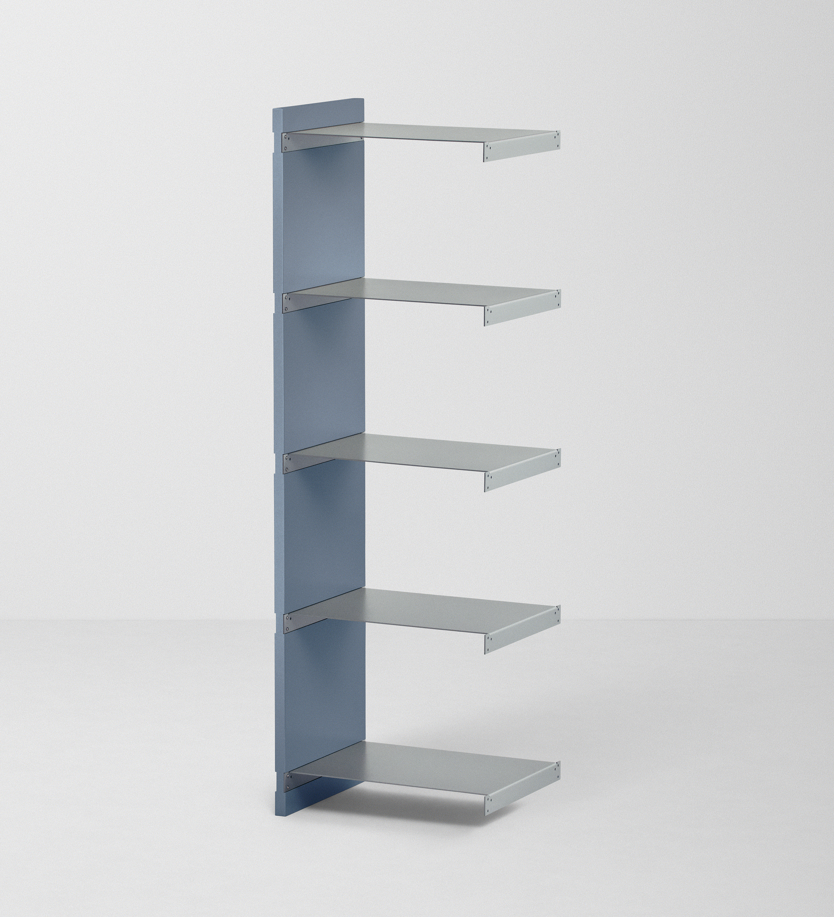 幅45cm × 高さ146.5cmモジュールの拡張ユニット｜ブルーグレー（薄いブルー）｜ONCEモジュラーシェルフ対応