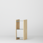 幅35cm × 高さ80cmのモジュラーシェルフ・可動棚｜無塗装｜ローボード、小物収納に