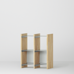 幅35cm × 高さ80cmのモジュラーシェルフ・可動棚｜無塗装｜本棚やキッチンボード、観葉植物のディスプレイに