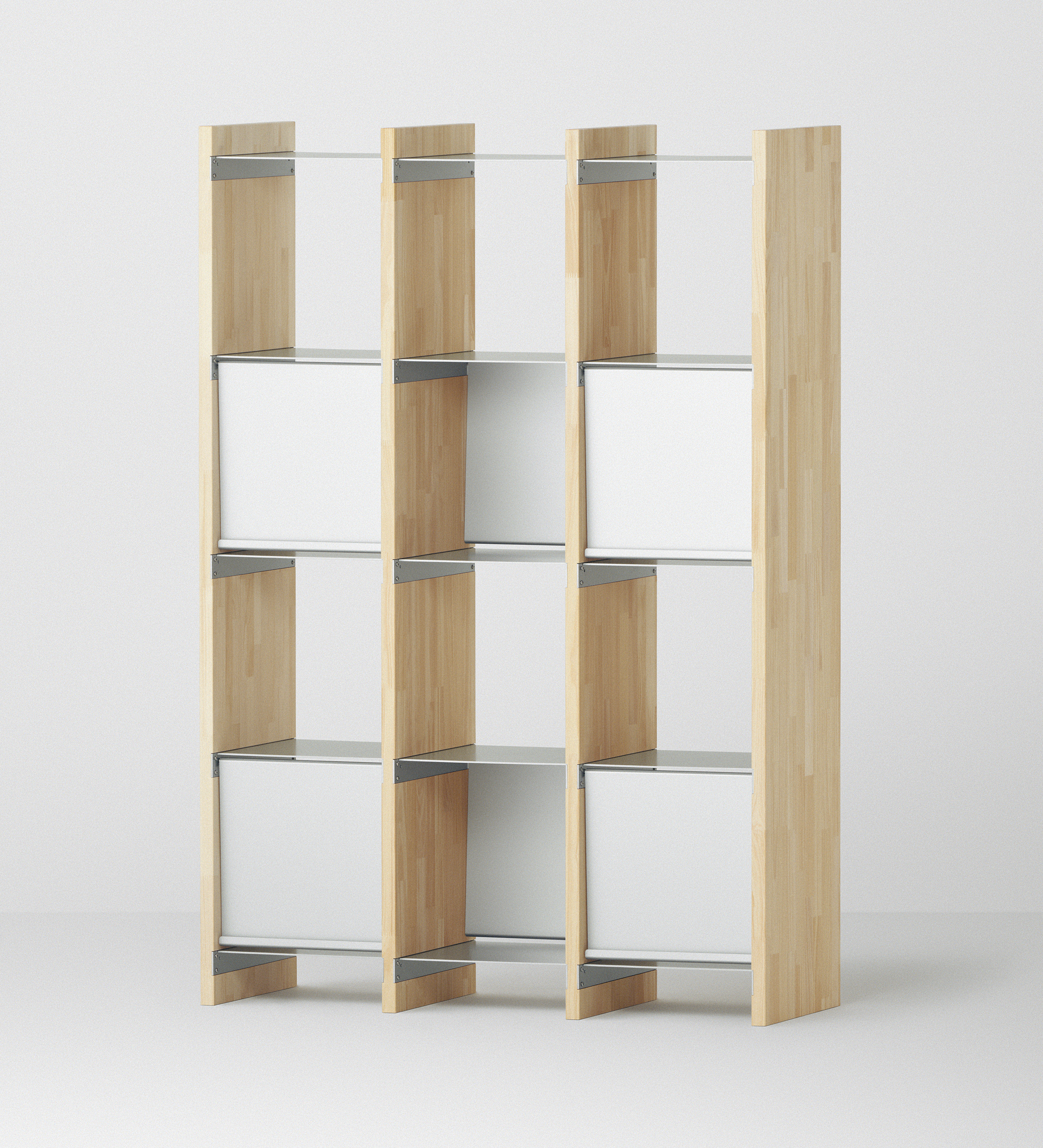 モデルルーム展示品メイプルシェルフ Shelf 30 / Four3 - 両面モジュラーシェルフ - ONCE（ワンス）