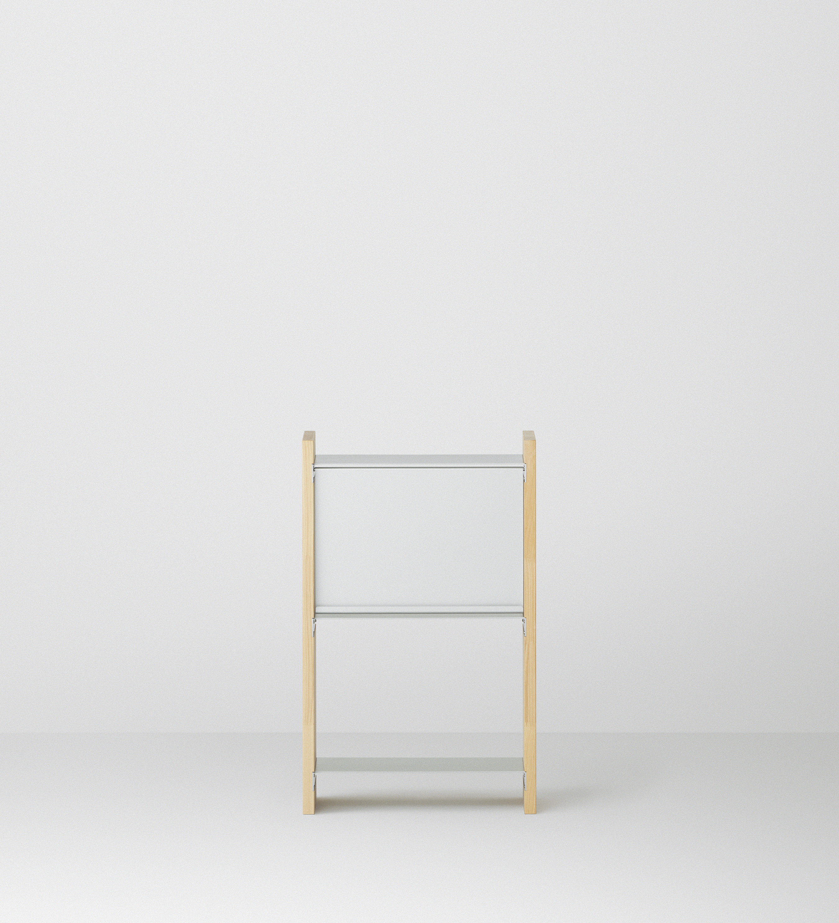 幅50cm × 高さ80cmのモジュラーシェルフ・可動棚｜無塗装｜キッチンラックサイドボード、小さな収納に