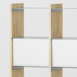 幅100cm × 高さ146.5cmのモジュラーシェルフ・可動棚｜無塗装｜モダンインテリアやオフィス什器、仕切り棚として