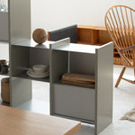 幅100cm   × 高さ146.5cmのモジュラーシェルフ・可動棚｜段違いレイアウトの飾り棚。器や観葉植物のディスプレイに