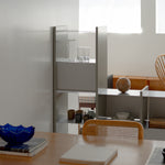 幅100cm   × 高さ146.5cmのモジュラーシェルフ・可動棚｜段違いレイアウトの飾り棚。器や観葉植物のディスプレイに