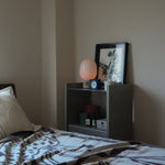 幅50cm  × 高さ80cmのモジュラーシェルフ・可動棚｜モスグレー（落ち着いたグレー）｜キッチンラック、サイドボード、小さな収納に